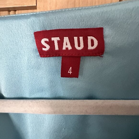 STAUD Milla Mini Dress Capri Coastal Marble Women's Size 4 Multicolor Colorful! - Picture 2 of 7